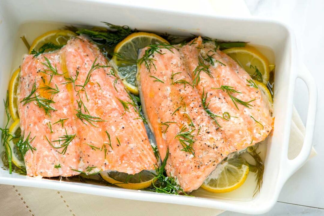 baked trout for a 6 petal diet