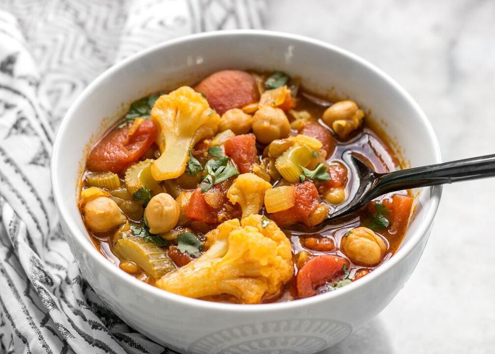 vegetable stew for a 6 petal diet